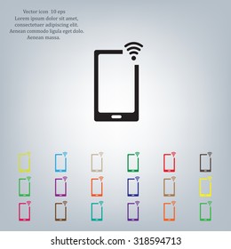 Wireless connectivity concept. Setting wifi connection.