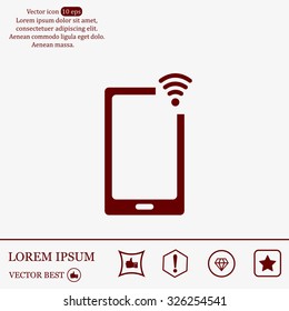 Wireless connectivity concept. Setting wifi connection.
