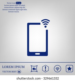 Wireless connectivity concept. Setting wifi connection.