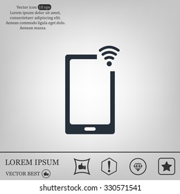 Wireless connectivity concept. Setting wifi connection.
