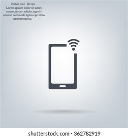 Wireless connectivity concept. Setting wifi connection.