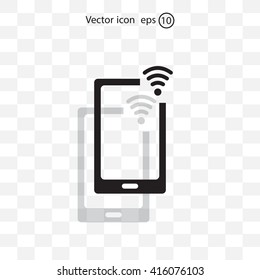 Wireless connectivity concept. Setting wifi connection.