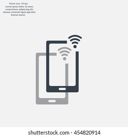 Wireless connectivity concept. Setting wifi connection.