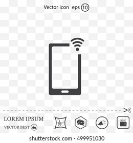 Wireless connectivity concept. Setting wifi connection.