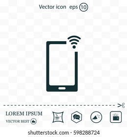 Wireless connectivity concept. Setting wifi connection.