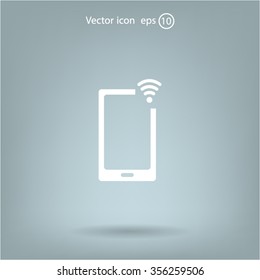 Wireless connectivity icon. Setting wifi connection.