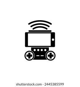 Wireless Controller flat vector icon. Simple solid symbol isolated on white background