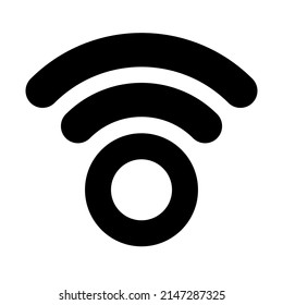 Señal inalámbrica, inalámbrico, Internet, icono de forma wifi, símbolo
