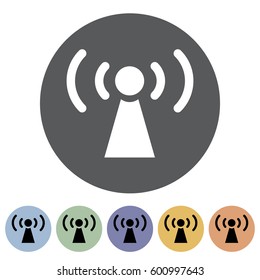 Wireless data icon.Vector illustration
