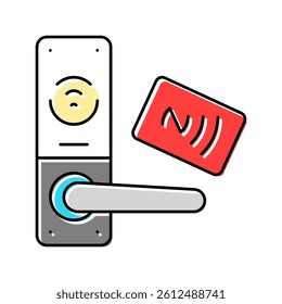 wireless data transfer nfc technology color icon vector. wireless data transfer nfc technology sign. isolated symbol illustration