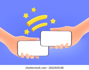 Wireless data transfer via smartphone