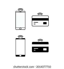 wireless data transmission vector icon set