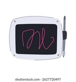 wireless digital handwriting pad cartoon. bluetooth rechargeable, pressuresensitive palmrejection, compatibility app wireless digital handwriting pad sign. isolated symbol vector illustration