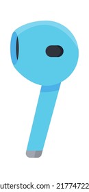 Wireless earbuds icon. Vector illustration