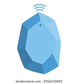 Wireless electronic smart tag emitting a signal for tracking and locating objects