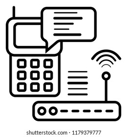 Wireless equipment icon