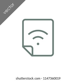 wireless file sharing icon