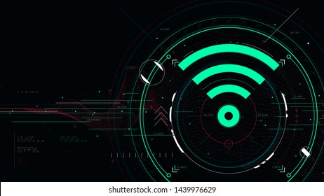 Wireless future information communication technology concept and networking, wi-fi connection internet tech conceptual