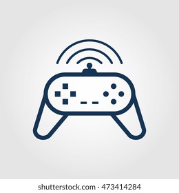 Wireless game controller icon for websites and apps