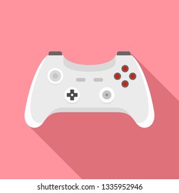 Wireless gamepad icon. Flat illustration of wireless gamepad vector icon for web design