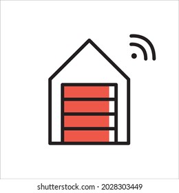 Vektorgrafik des Wireless-Garage-Symbols