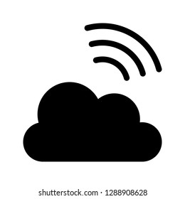 wireless glyph icon