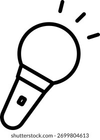 a wireless handheld microphone icon
