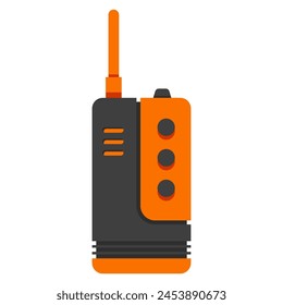 Wireless handset vector cartoon illustration isolated on a white background.