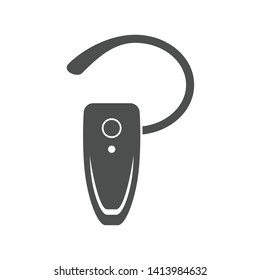 wireless handsfree headphone accessory for mobile phones and smartphones vector icon isolated on white background. handsfree headset web icon for mobile and ui design