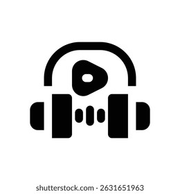 Icono de glifo de auriculares inalámbricos. Icono de Vector fuerte y sólido para Sitios web, interfaces móviles, presentaciones y marca visual. Alta calidad y fácil de editar.