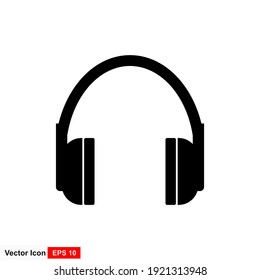 Wireless headphone icon. Illustration of flat headphones icon design for web design.