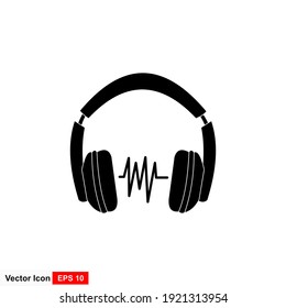 Drahtloses Kopfhörer-Symbol. Illustration von flachen Kopfhörern Symbol Design für Web-Design.