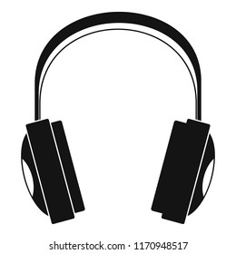 Wireless headphones icon. Simple illustration of wireless headphones vector icon for web design isolated on white background