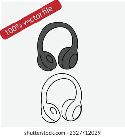 Wireless headphones  icon vector illustrator.