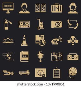 Wireless headphones icons set. Simple set of 25 wireless headphones vector icons for web for any design