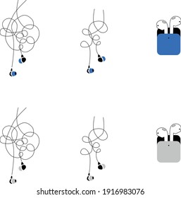 wireless headphones on a white background