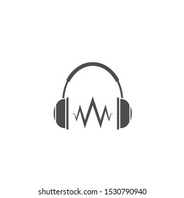 Wireless Headphones vector icon. DJ symbol, Vector illustration