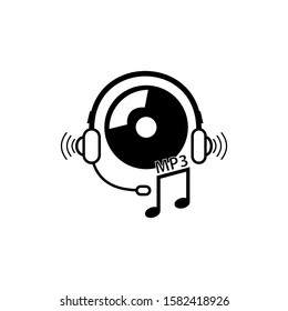 Wireless Headphones vector icon. DJ symbol, Vector illustration