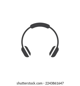 Wireless headphones vector icon. filled flat sign for mobile concept and web design. Headphones glyph icon. Symbol, logo illustration. Vector graphics