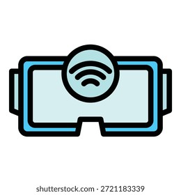 Icono de auriculares inalámbricos. Icono inalámbrico del Vector del auricular para el Diseño web aislado en el color de fondo blanco plano