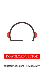 Wireless headset icon, Vector