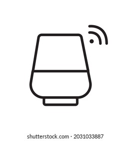 Ilustración de vectores de contorno de humidificador inalámbrico