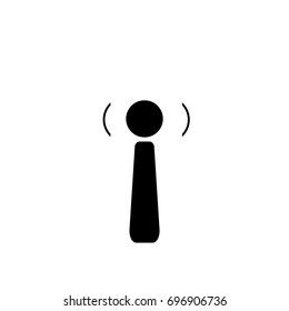 Wireless icon ,black sign design