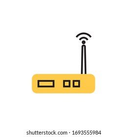 drahtlose Ikone Illustration modernen Stil Design. Einzelzeichen der Vektorillustration