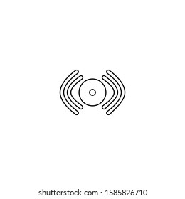 Wireless icon. Internet signal symbol. Logo design element