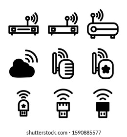 wireless icon isolated sign symbol vector illustration - Collection of high quality black style vector icons
