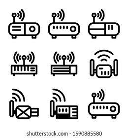 wireless icon isolated sign symbol vector illustration - Collection of high quality black style vector icons
