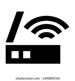 wireless icon isolated sign symbol vector illustration - high quality black style vector icons
