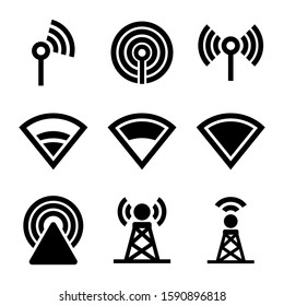 wireless icon isolated sign symbol vector illustration - Collection of high quality black style vector icons
