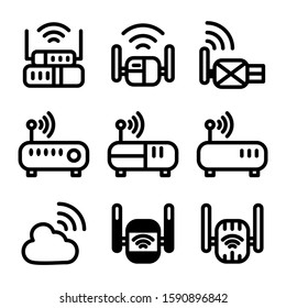 wireless icon isolated sign symbol vector illustration - Collection of high quality black style vector icons
